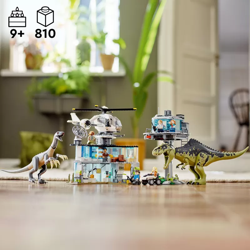 - JURASSIC WORLD GIGANOTOSAURUS & THERIZINOSAURUS ATTACK 76949
