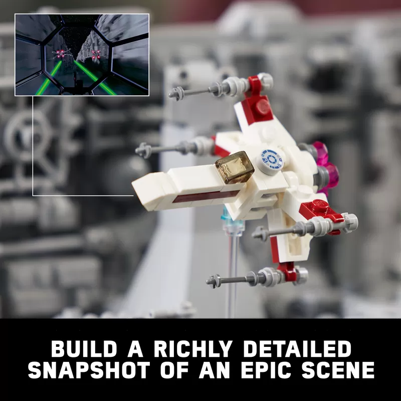 - - DEATH STAR TRENCH RUN DIORAMA 75329 BUILDING KIT