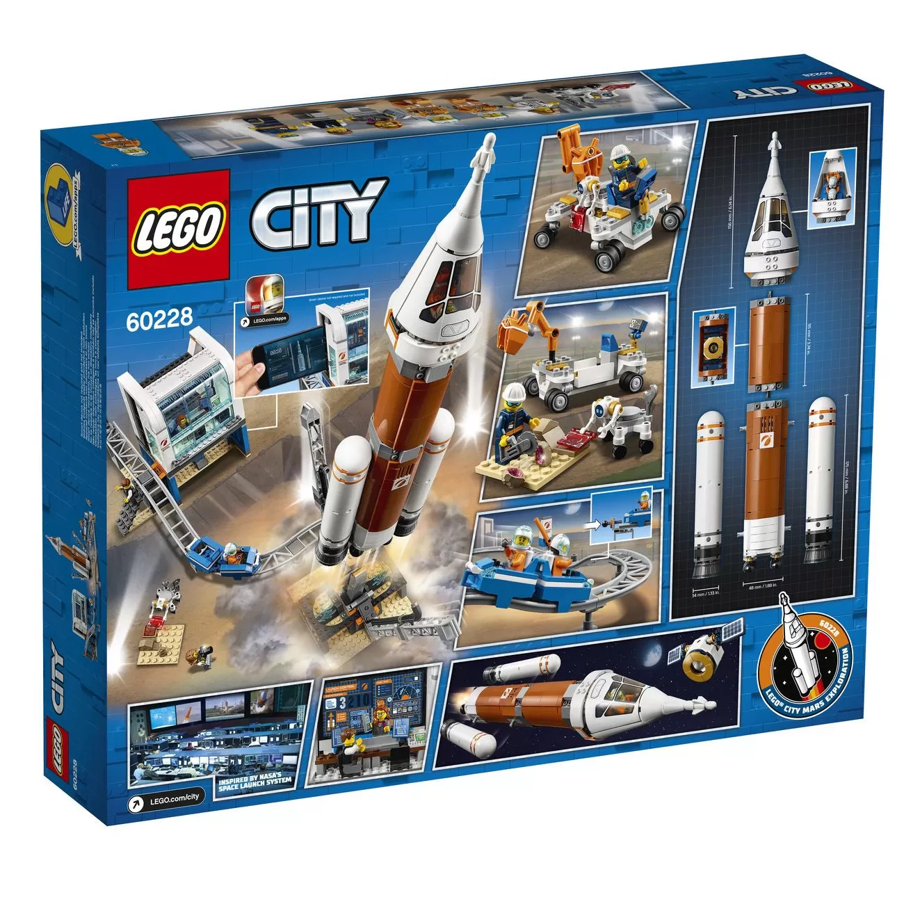 - 60228 CITY DEEP SPACE ROCKET AND LAUNCH CONTROL