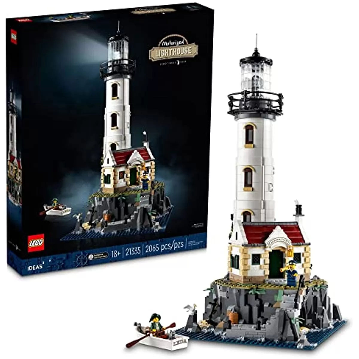 - Ideas Motorized Lighthouse 21335 Building Set for Adults (2,065 Pieces)