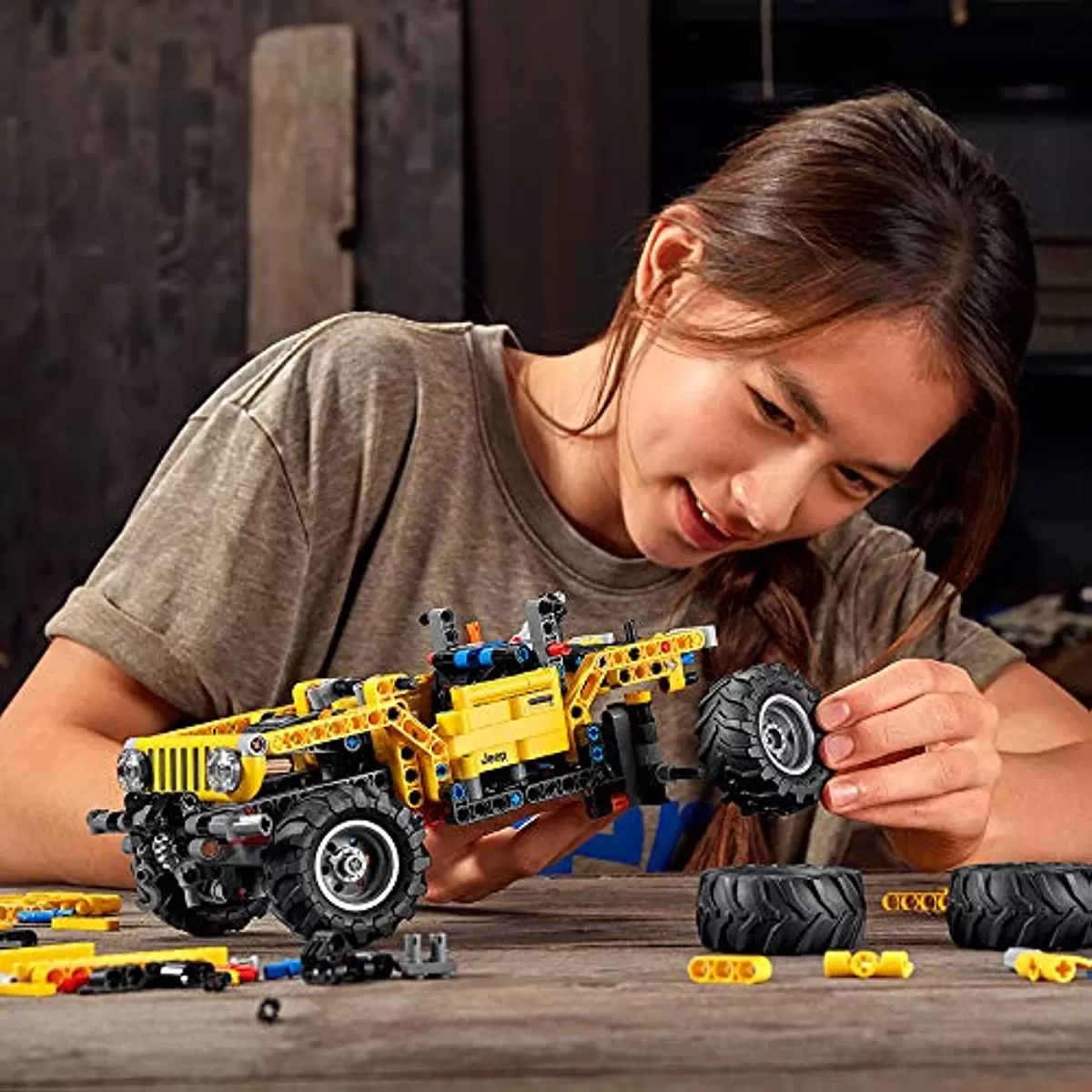 - Technic Jeep Wrangler 42122 Building Toy Set for Kids, Boys, and Girls Ages 9+ (665 Pieces)