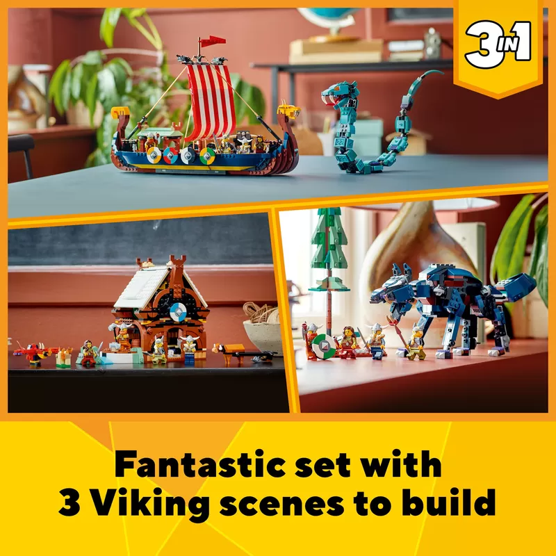 - 31132 CREATOR VIKING SHIP AND THE MIDGARD SERPENT