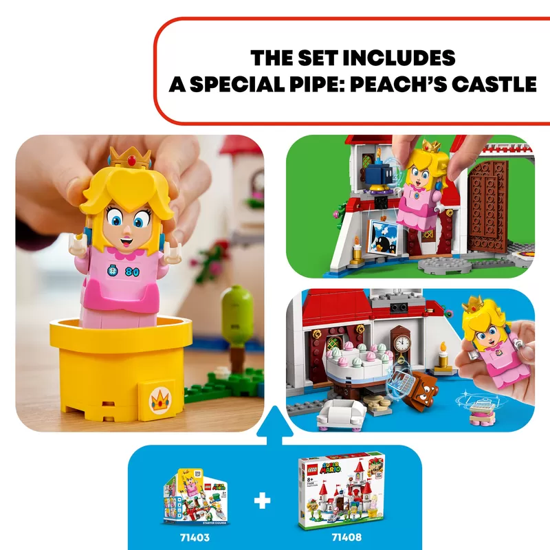 - 71408 SUPER MARIO PEACH'S CASTLE EXPANSION SET