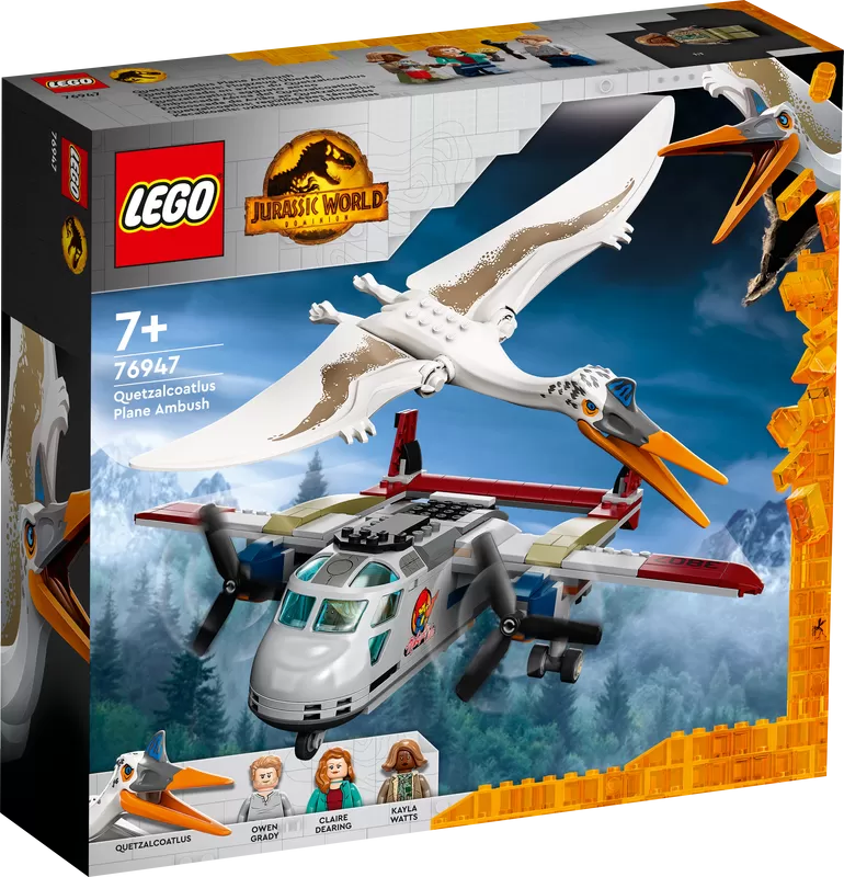 - JURASSIC WORLD QUETZALCOATLUS PLANE AMBUSH 76947 BUILDING KIT