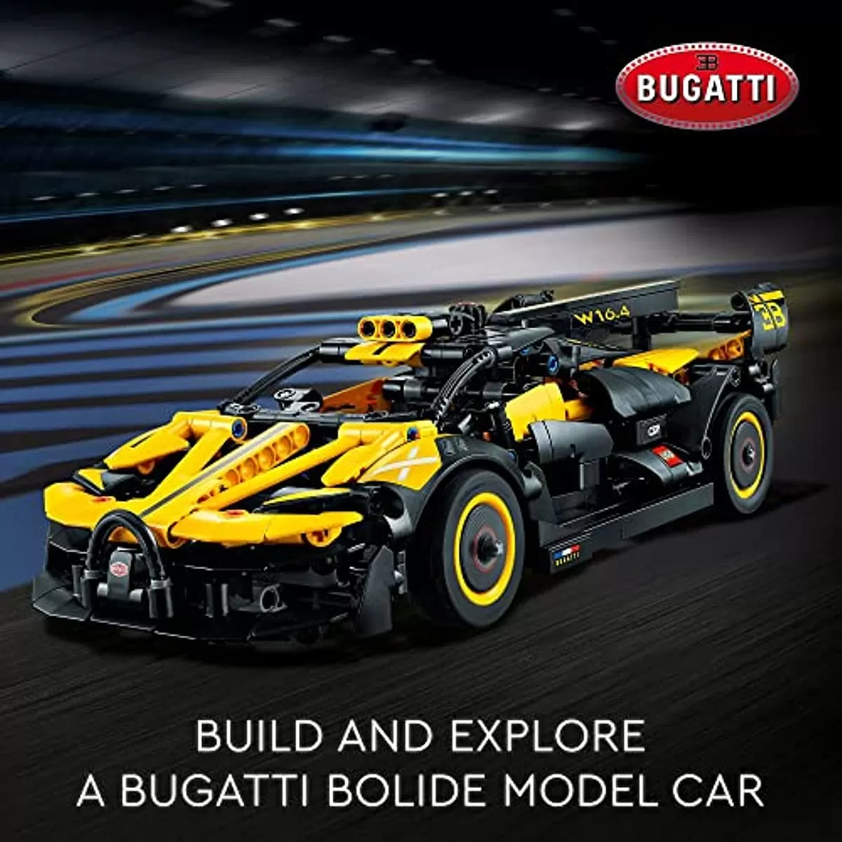 - Technic Bugatti Bolide Racing Car 42151, Model Building Set, Race Engineering Toys, Collectible Iconic Sports Vehicle Construction Kit
