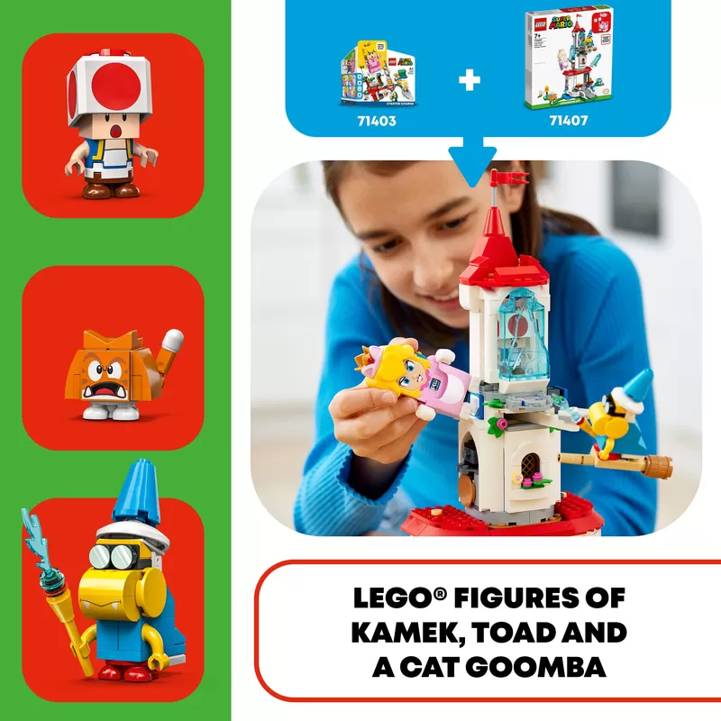 - 71407 SUPER MARIO CAT PEACH SUIT AND FROZEN TOWER EXPANSION SET