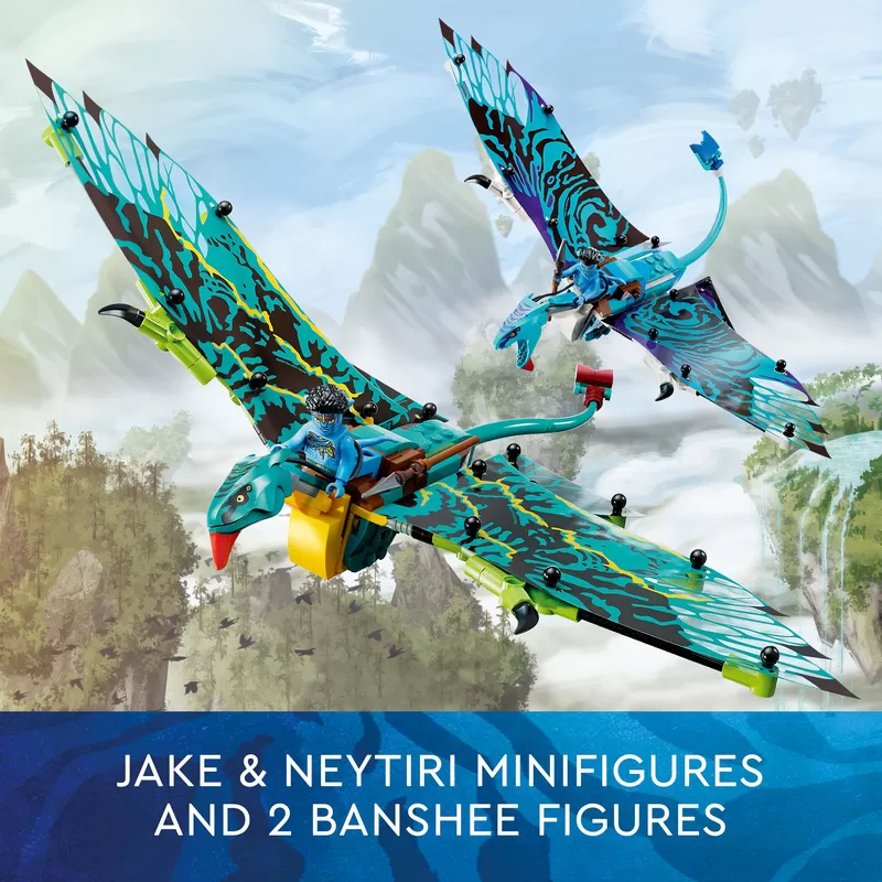 -® 75572 AVATAR JAKE & NEYTIRIS FIRST BANSHEE FLIGHT BUILDING TOY SET