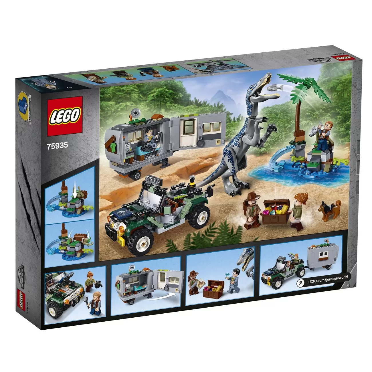 - 75935 JURASSIC WORLD BARYONYX FACE OFF THE TREASURE HUNT