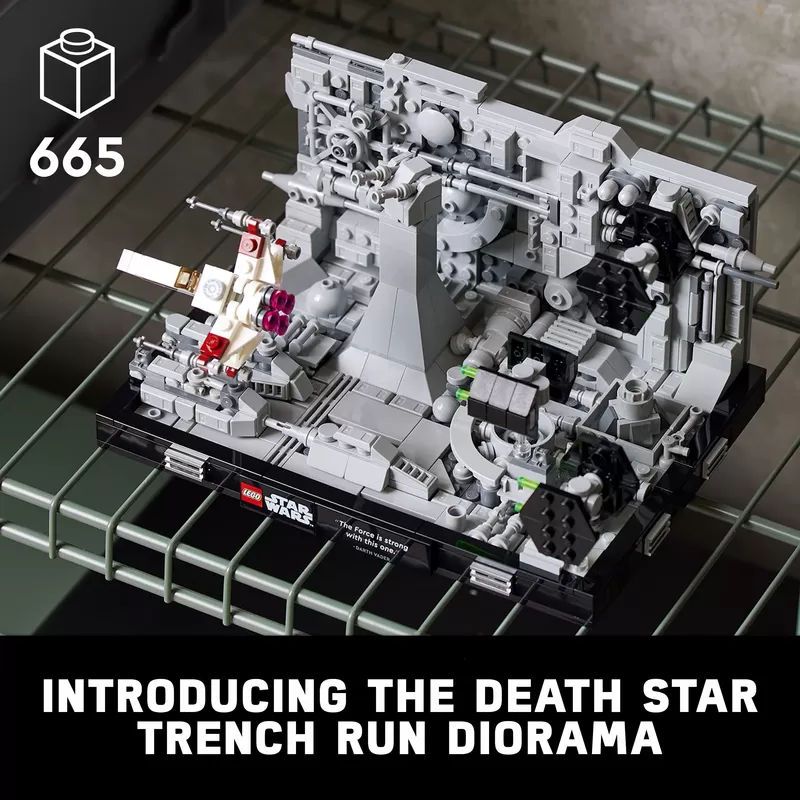 - - DEATH STAR TRENCH RUN DIORAMA 75329 BUILDING KIT