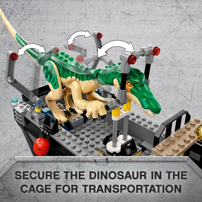 - 76942 JURASSIC WORLD BARYONYX DINOSAUR BOAT ESCAPE