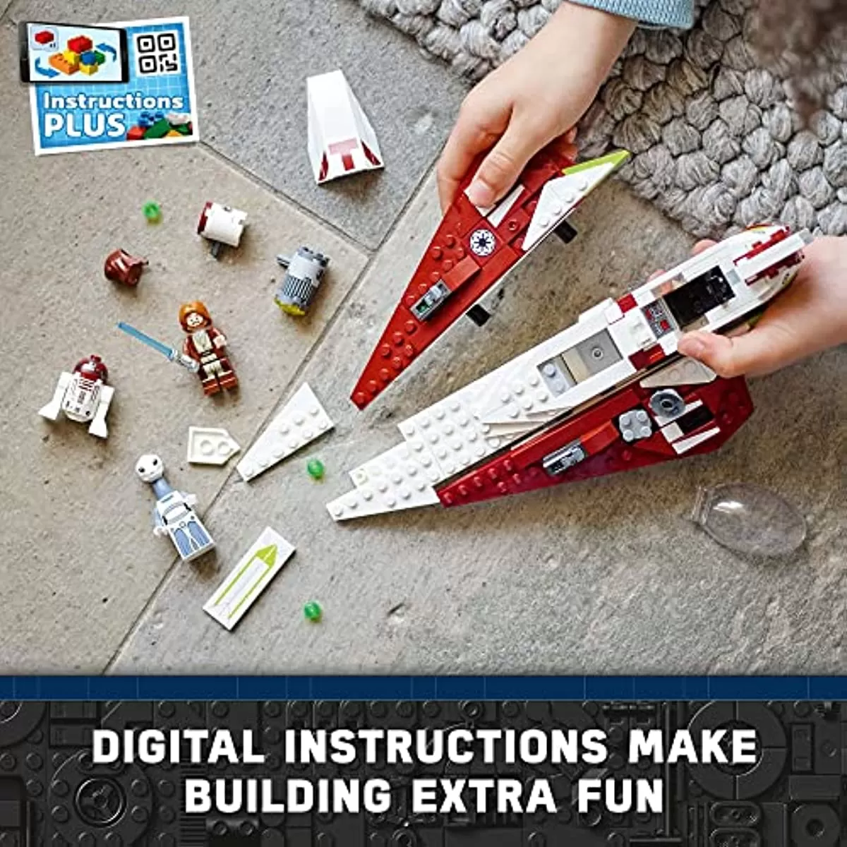 - Star Wars OBI-Wan Kenobi’s Jedi Starfighter 75333 Building Toy Set for Kids, Boys, and Girls Ages 7+ (282 Pieces)