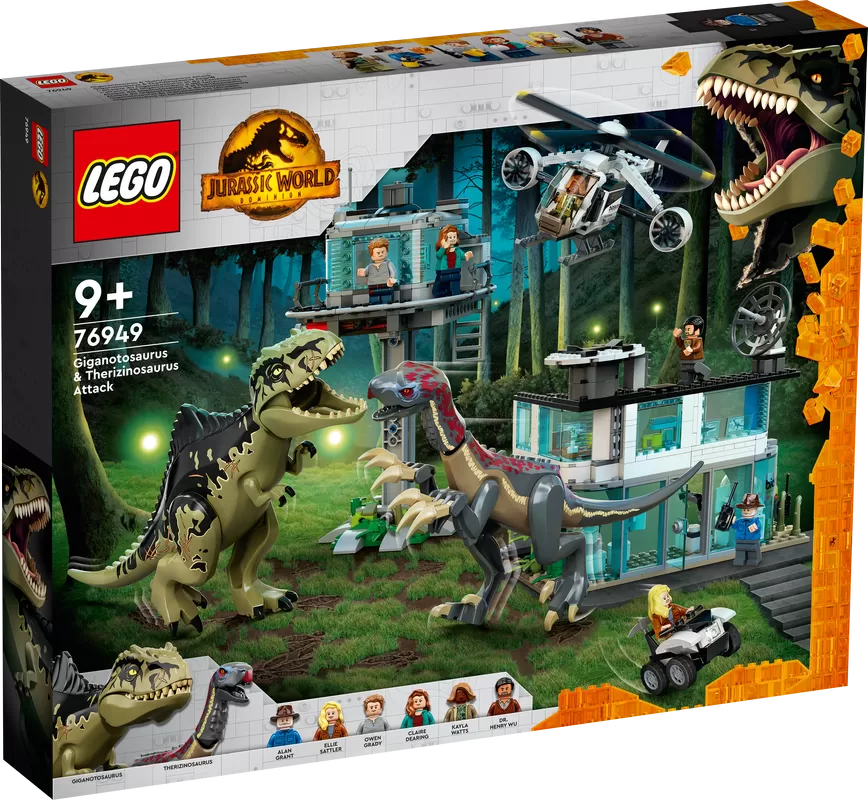 - JURASSIC WORLD GIGANOTOSAURUS & THERIZINOSAURUS ATTACK 76949