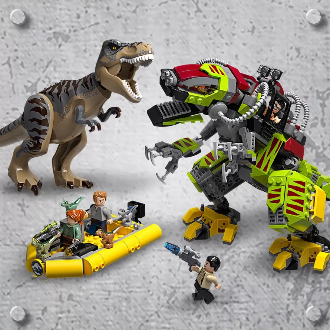 - 75938 JURASSIC WORLD T REX VS DINO-MECH BATTLE