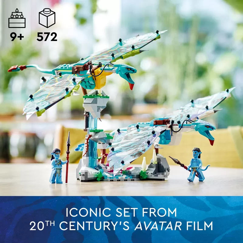 -® 75572 AVATAR JAKE & NEYTIRIS FIRST BANSHEE FLIGHT BUILDING TOY SET
