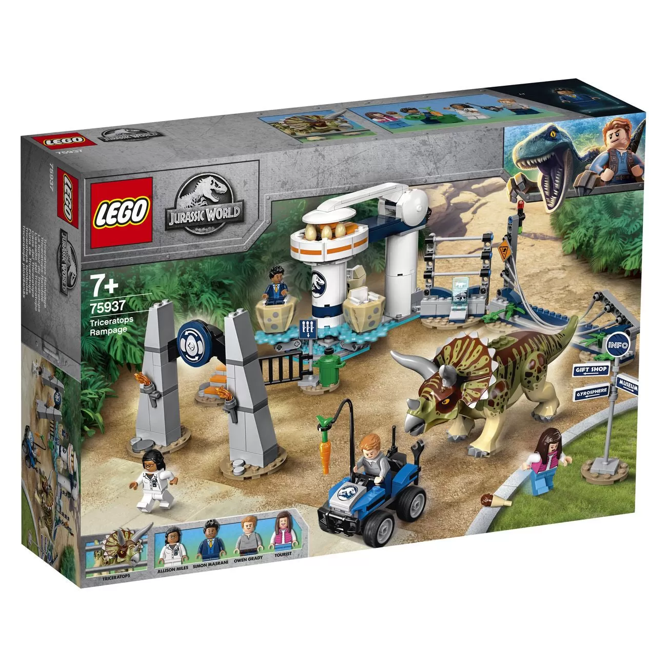 - 75937 JURASSIC WORLD TRICERATOPS RAMPAGE
