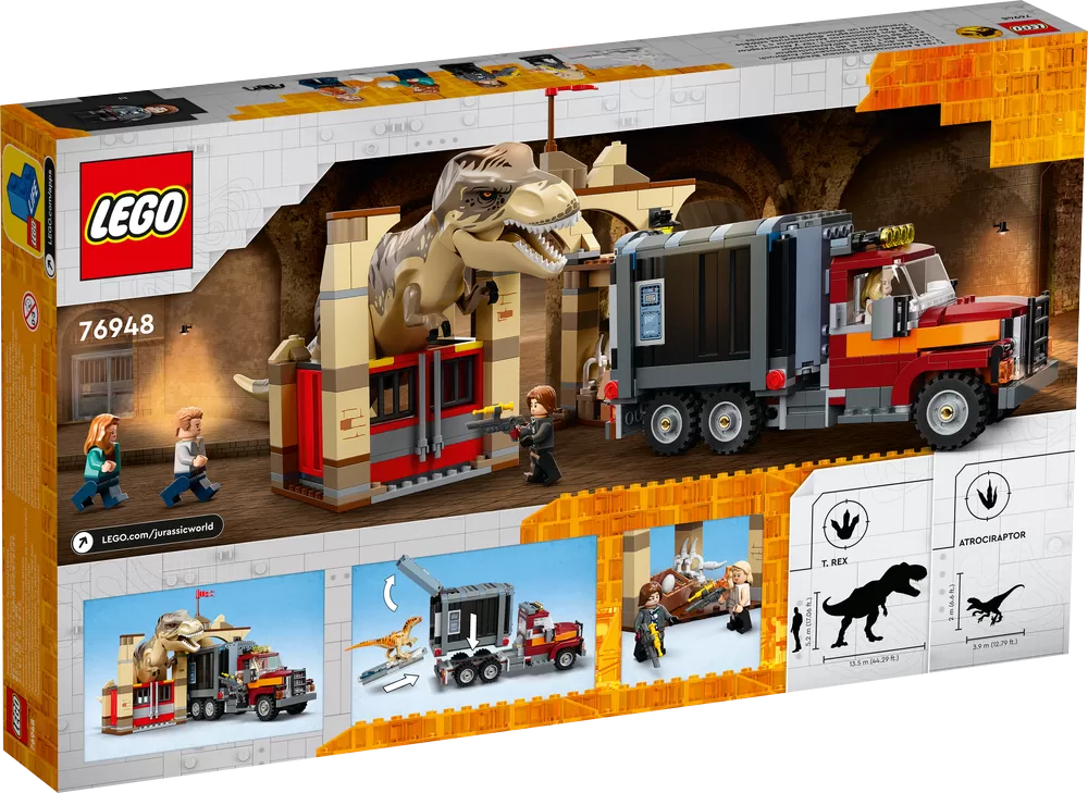 - JURASSIC WORLD T. REX & ATROCIRAPTOR DINOSAUR BREAKOUT 76948