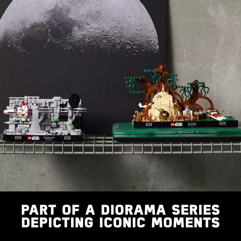 - - DEATH STAR TRENCH RUN DIORAMA 75329 BUILDING KIT
