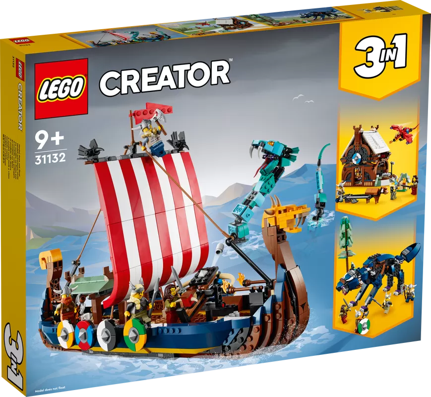 - 31132 CREATOR VIKING SHIP AND THE MIDGARD SERPENT