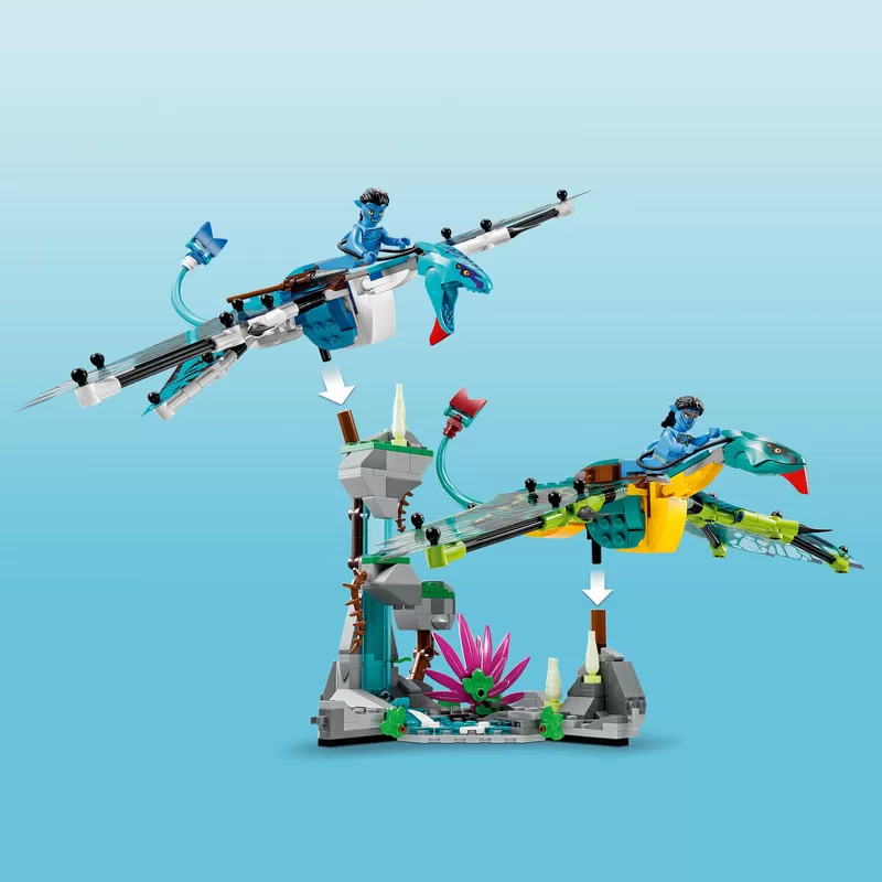 -® 75572 AVATAR JAKE & NEYTIRIS FIRST BANSHEE FLIGHT BUILDING TOY SET