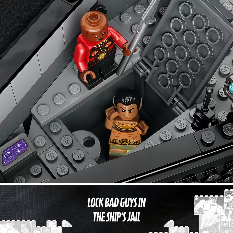 - 76214 SUPER HEROES BLANK PANTHER WAR ON THE WATER