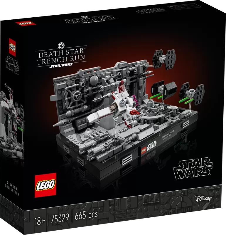 - - DEATH STAR TRENCH RUN DIORAMA 75329 BUILDING KIT