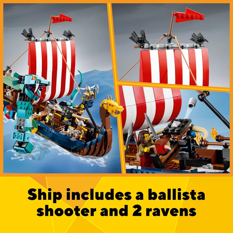 - 31132 CREATOR VIKING SHIP AND THE MIDGARD SERPENT