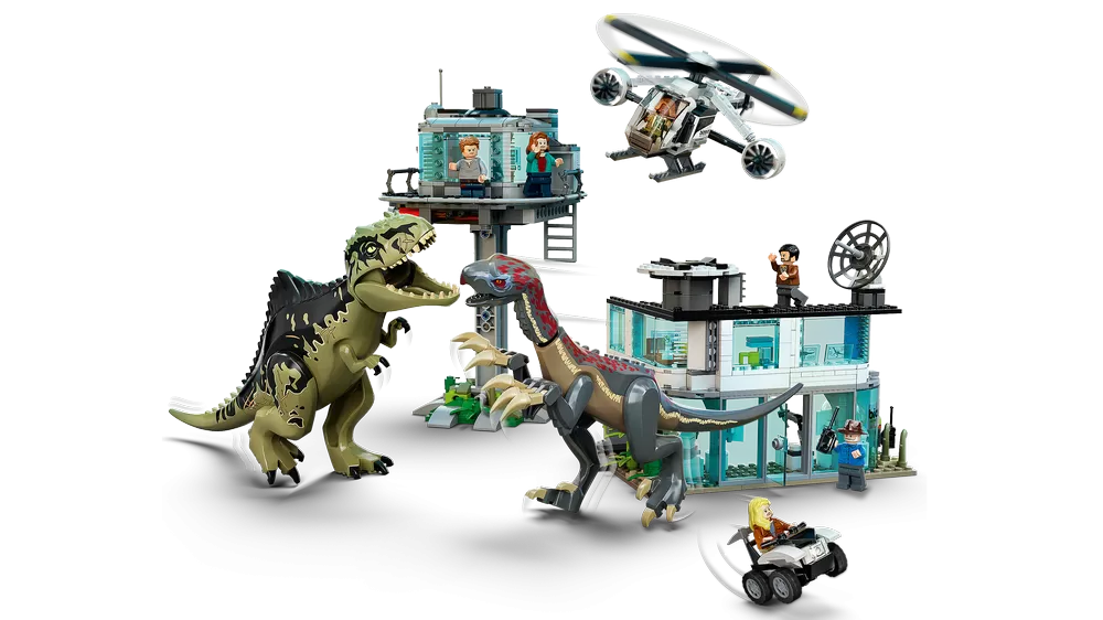 - JURASSIC WORLD GIGANOTOSAURUS & THERIZINOSAURUS ATTACK 76949