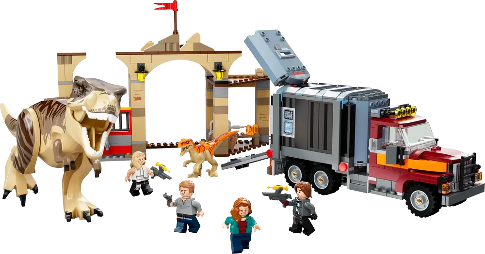 - JURASSIC WORLD T. REX & ATROCIRAPTOR DINOSAUR BREAKOUT 76948