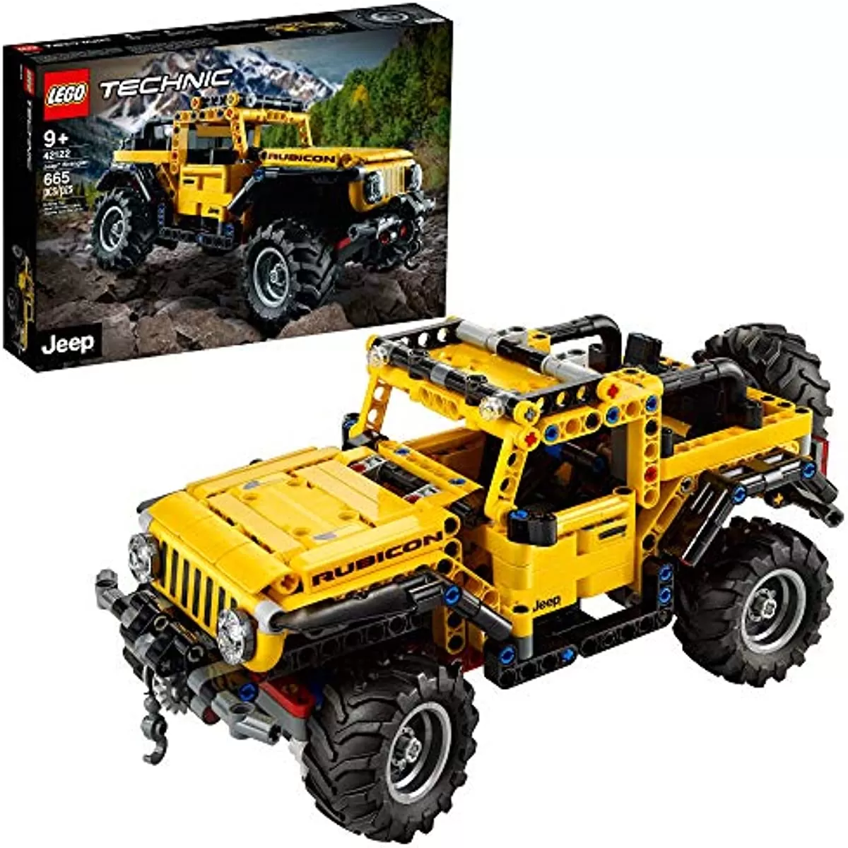 - Technic Jeep Wrangler 42122 Building Toy Set for Kids, Boys, and Girls Ages 9+ (665 Pieces)