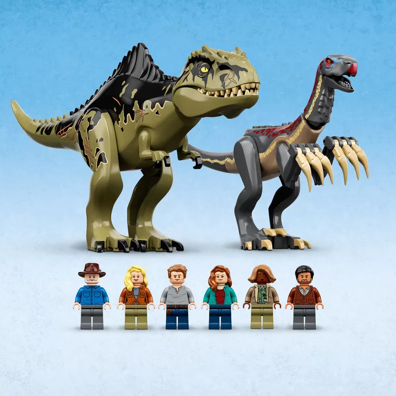 - JURASSIC WORLD GIGANOTOSAURUS & THERIZINOSAURUS ATTACK 76949