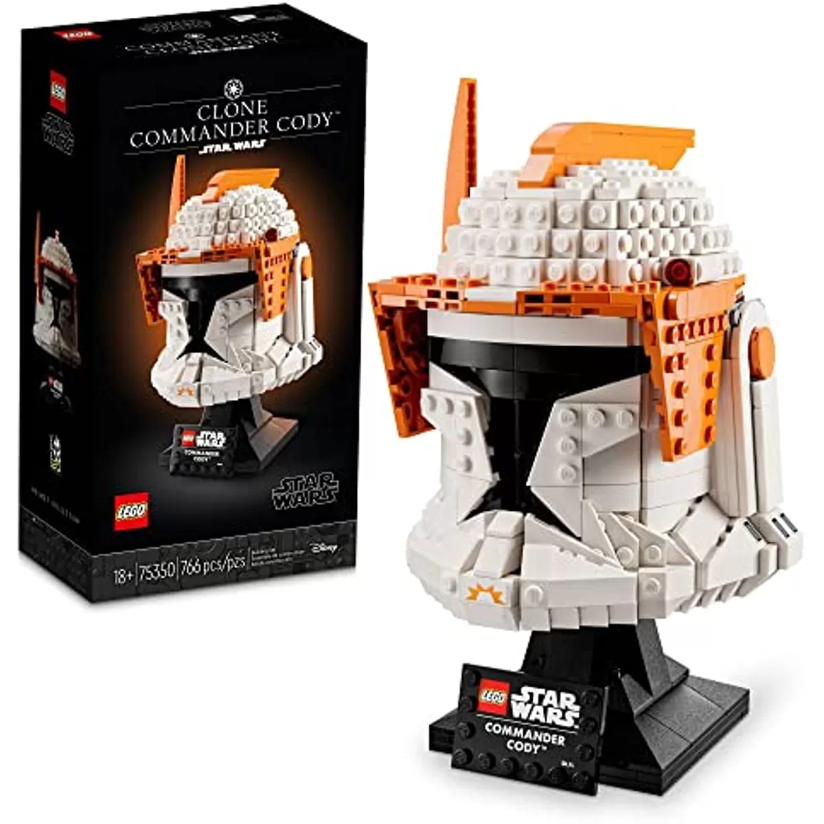 - Star Wars Clone Commander Cody Helmet 75350 Collectible Set for Adults, The Clone Wars Memorabilia, Collection Gift Idea, Decor Display Model,766 Pieces