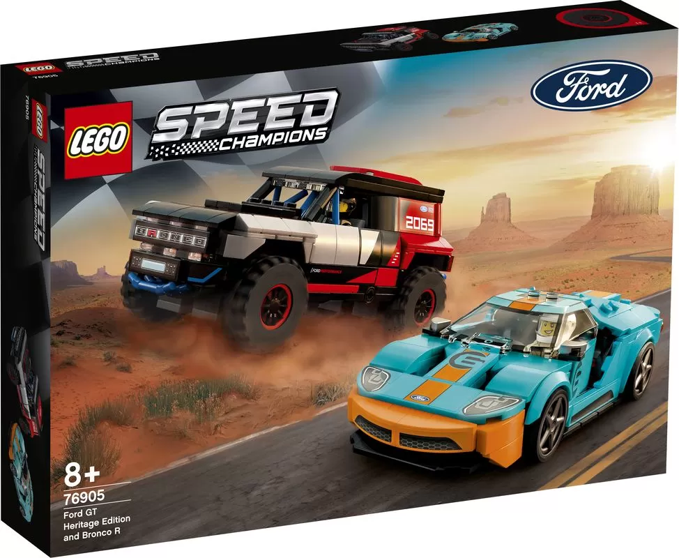 - 76905 SPEED CHAMPIONS FORD GT HERITAGE EDITION AND BRONCO R