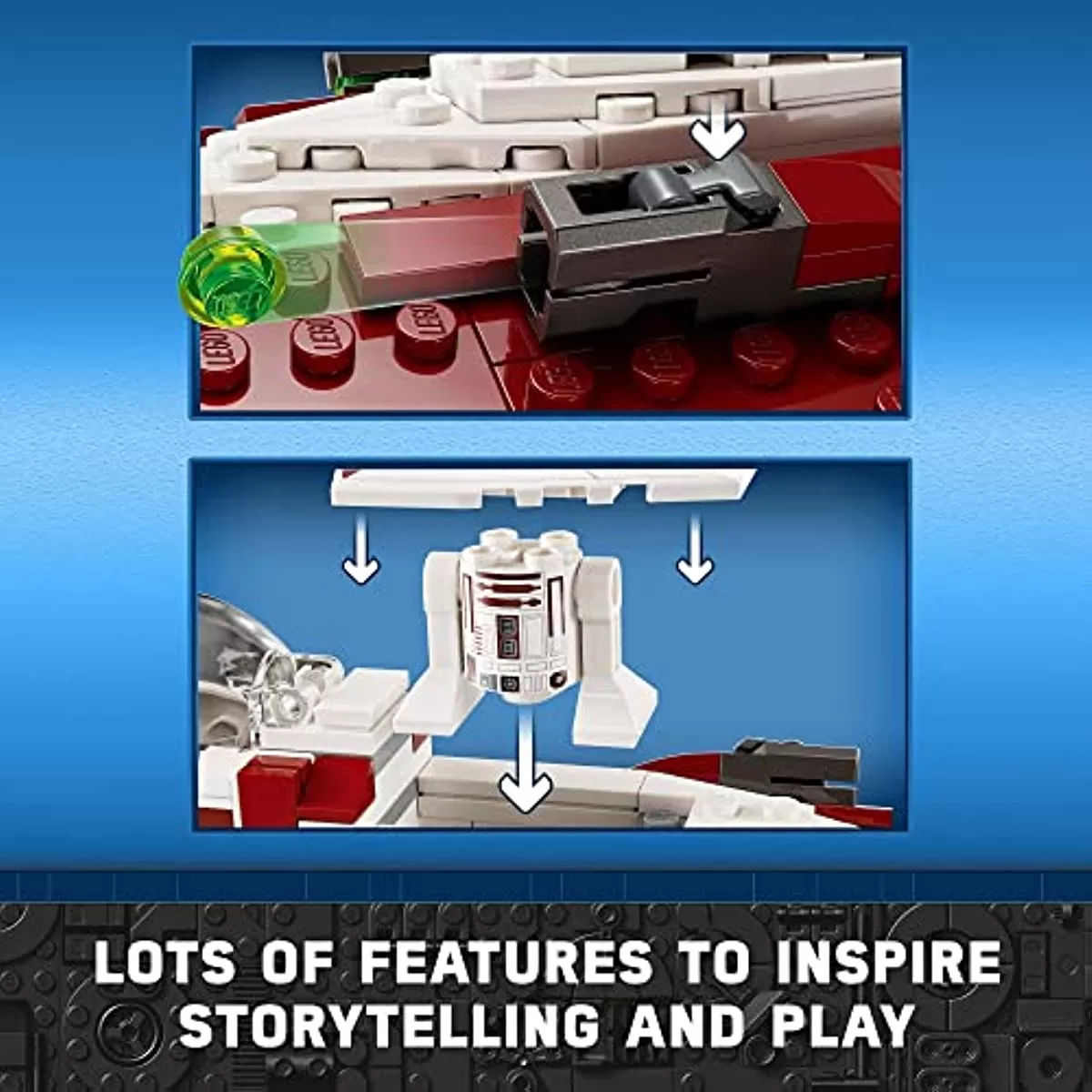 - Star Wars OBI-Wan Kenobi’s Jedi Starfighter 75333 Building Toy Set for Kids, Boys, and Girls Ages 7+ (282 Pieces)