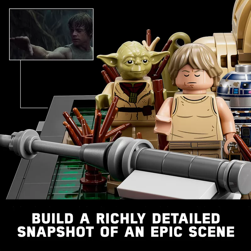- - DAGOBAH JEDI TRAINING DIORAMA 75330 BUILDING KIT