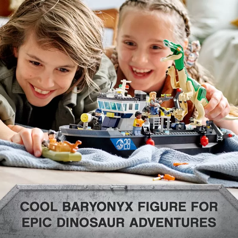 - 76942 JURASSIC WORLD BARYONYX DINOSAUR BOAT ESCAPE