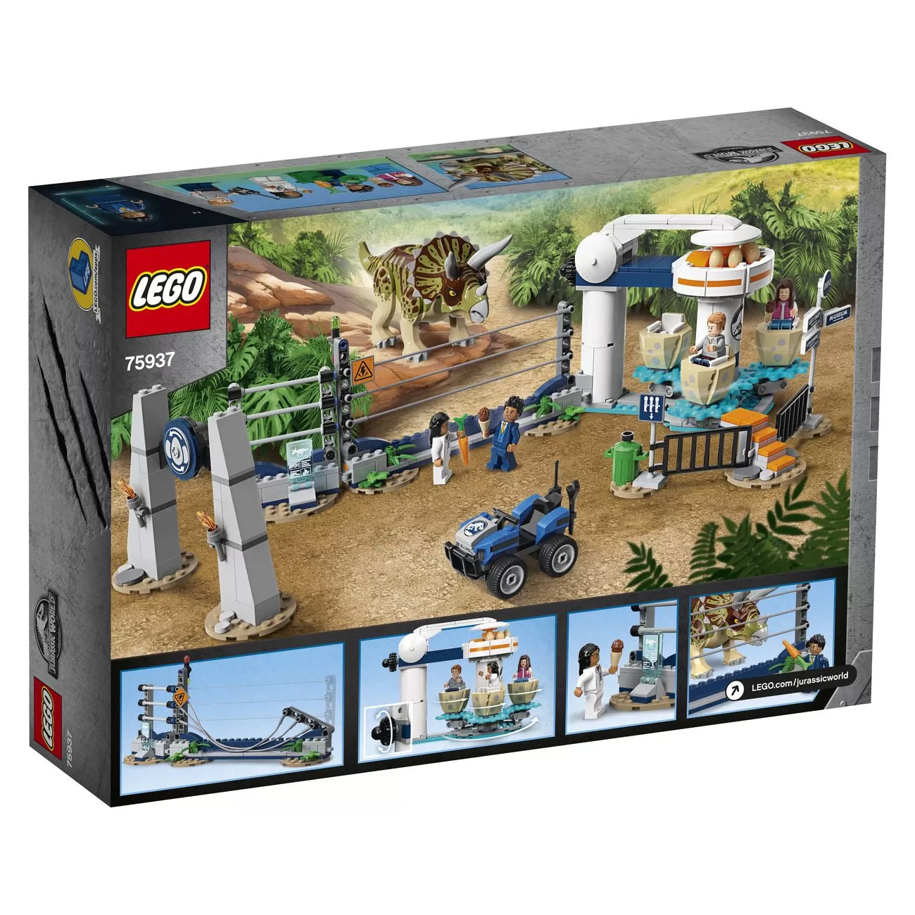 - 75937 JURASSIC WORLD TRICERATOPS RAMPAGE