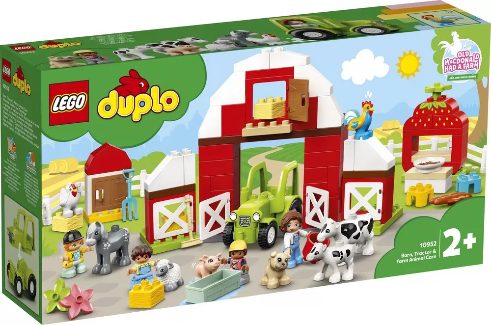 - 10952 DUPLO BARN & TRACTOR & FARM ANIMAL CARE