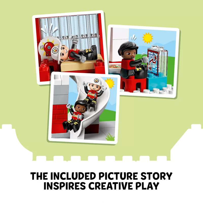 - DUPLO RESCUE FIRE STATION & HELICOPTER 10970 BUILDING TOY
