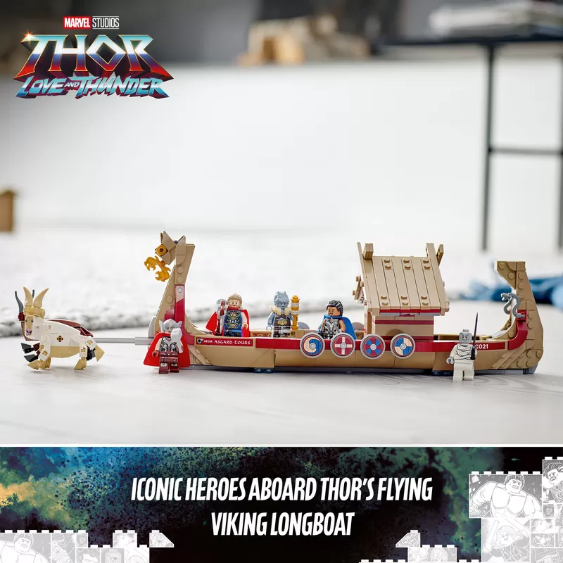 - 76208 SUPER HEROES MARVEL THOR THE GOAT BOAT
