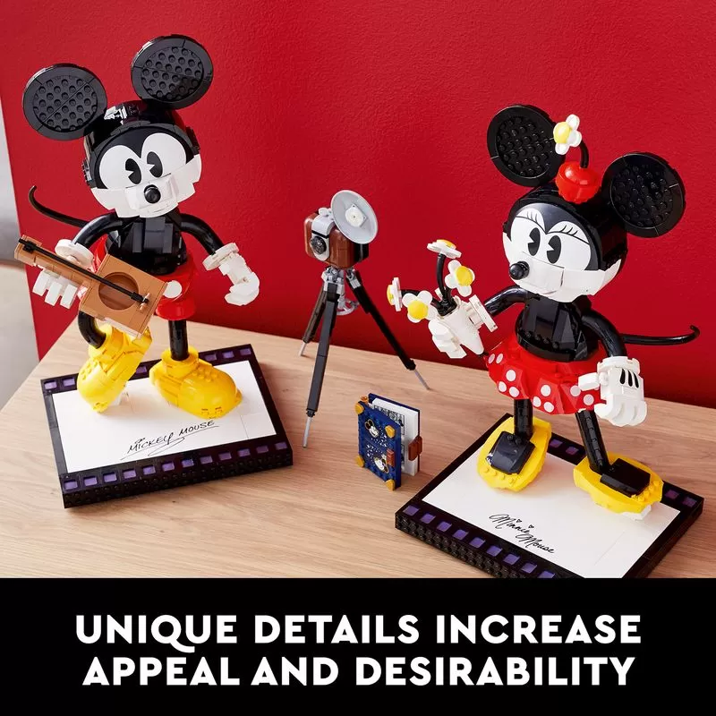 - 43179 - MICKEY MOUSE & MINNIE MOUSE BUILDABLE