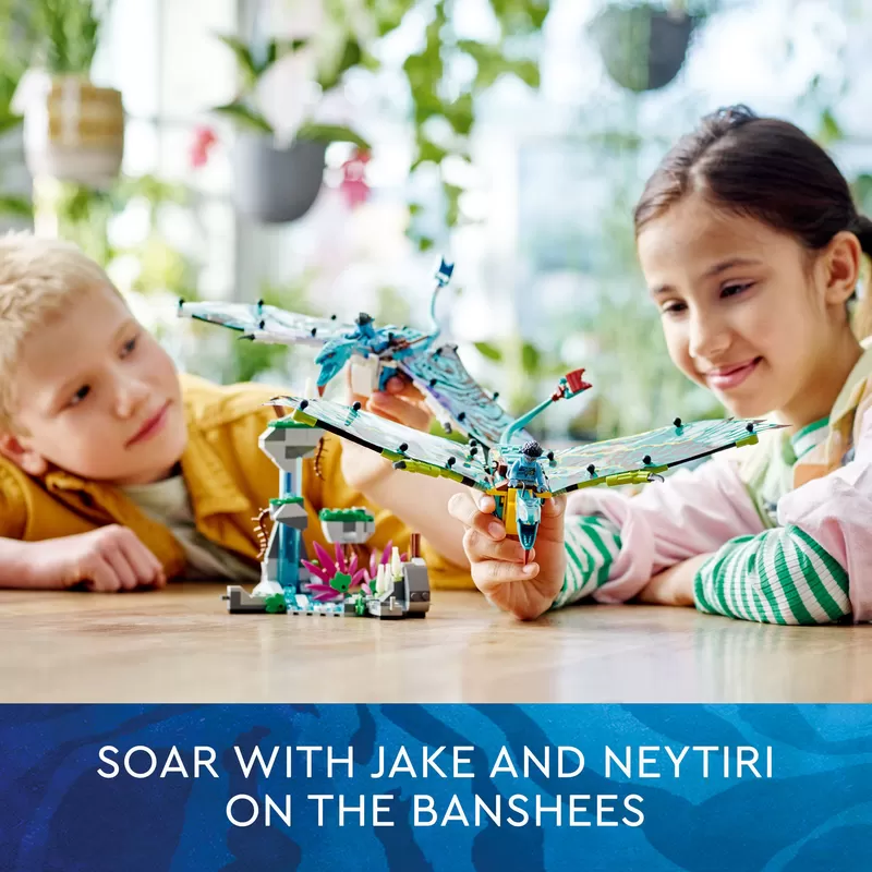 -® 75572 AVATAR JAKE & NEYTIRIS FIRST BANSHEE FLIGHT BUILDING TOY SET