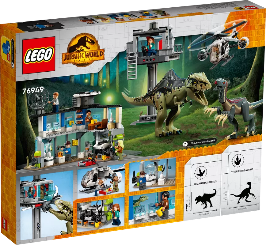 - JURASSIC WORLD GIGANOTOSAURUS & THERIZINOSAURUS ATTACK 76949