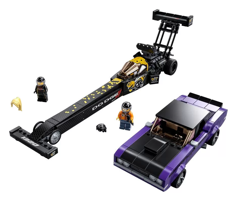 - 76904 SPEED CHAMPIONS MOPAR DODGE SRT TOP FUEL DRAGSTER AND 1970 DODGE CHALLENGER T/A
