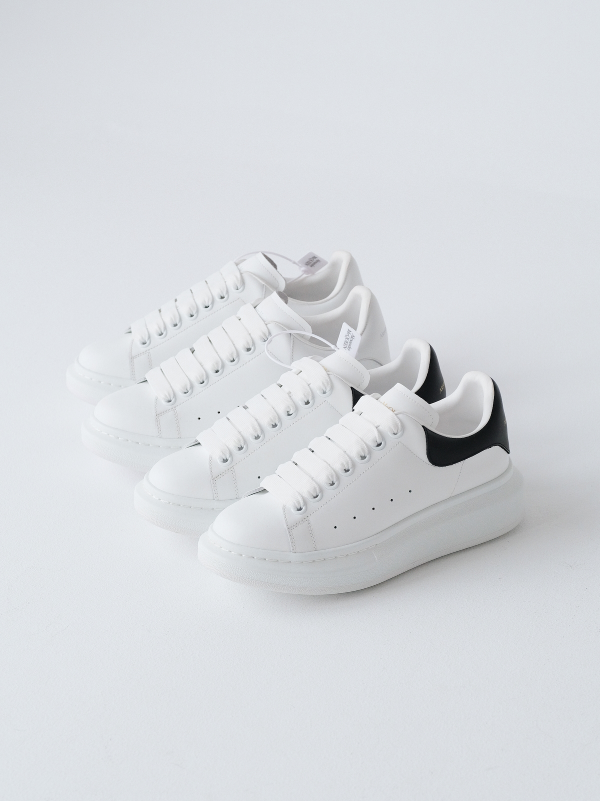 McQueen's classic little white shoes