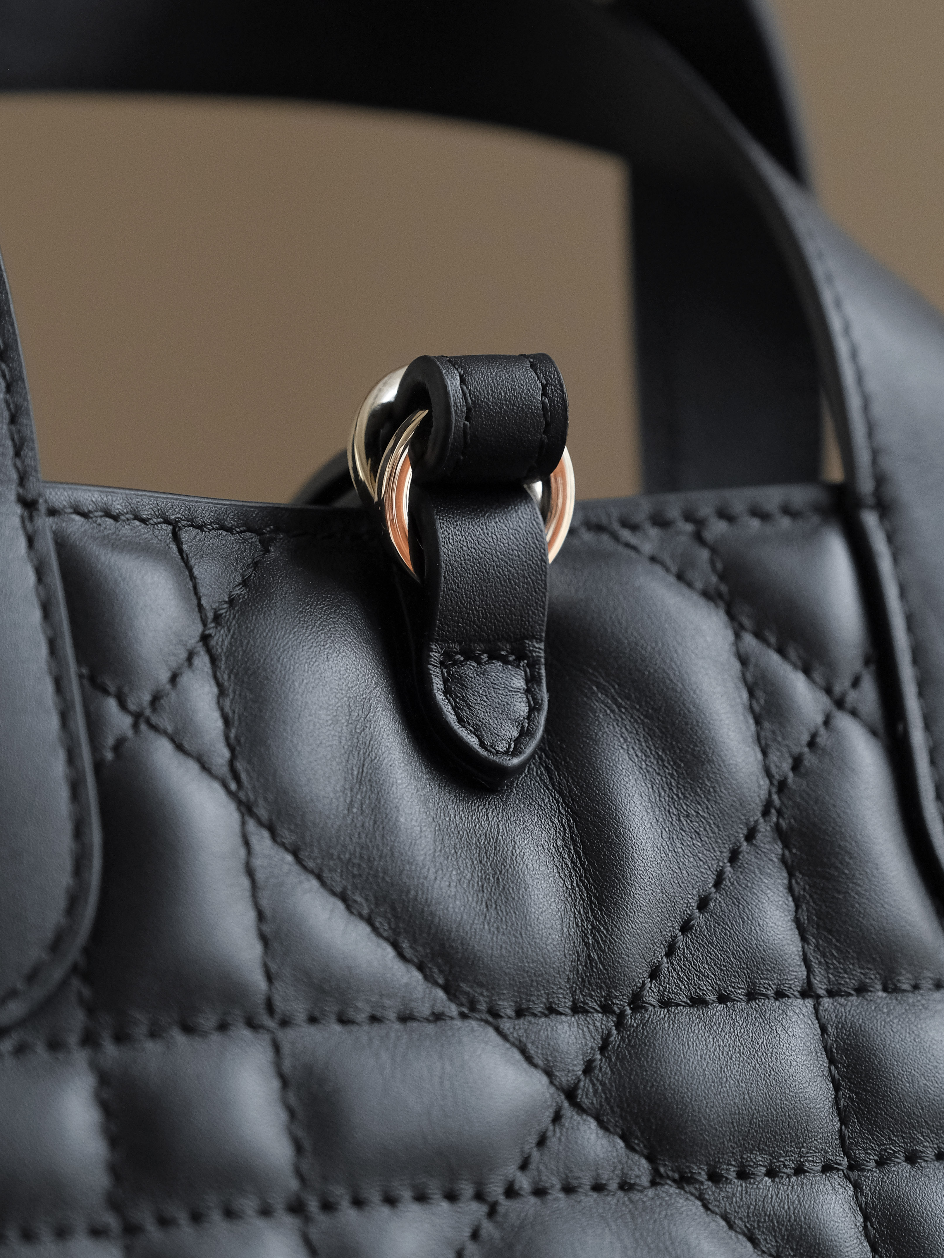 Dior Lady Soft Cannage Tote Bag – Black Lambskin Handbag