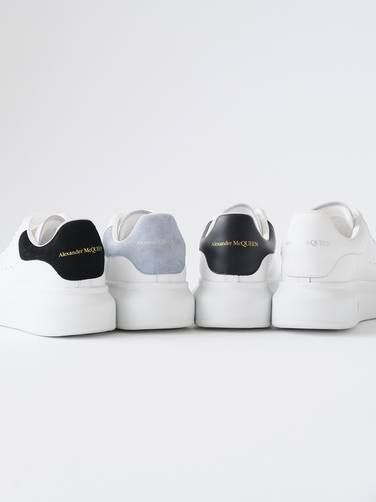 McQueen's classic little white shoes