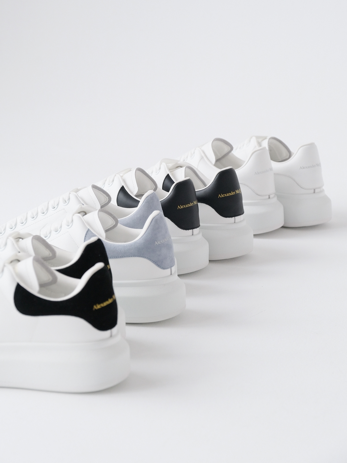 McQueen's classic little white shoes