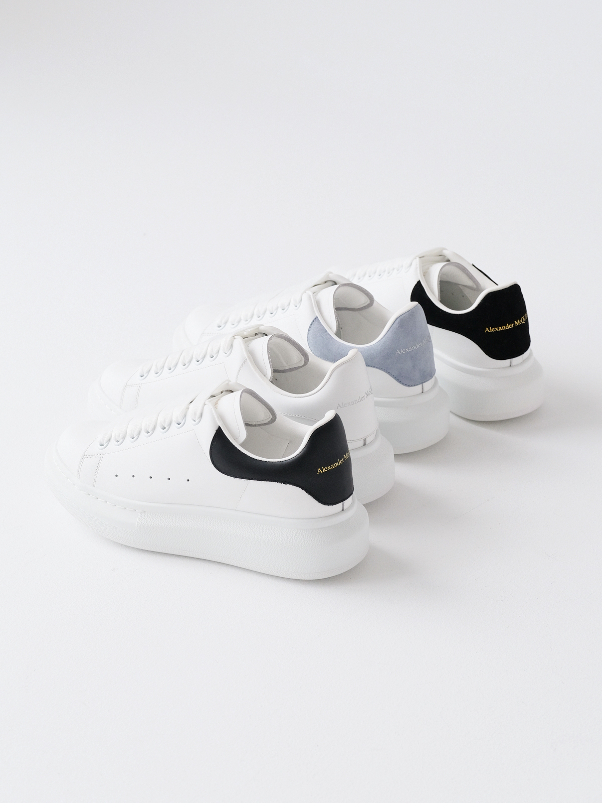 McQueen's classic little white shoes