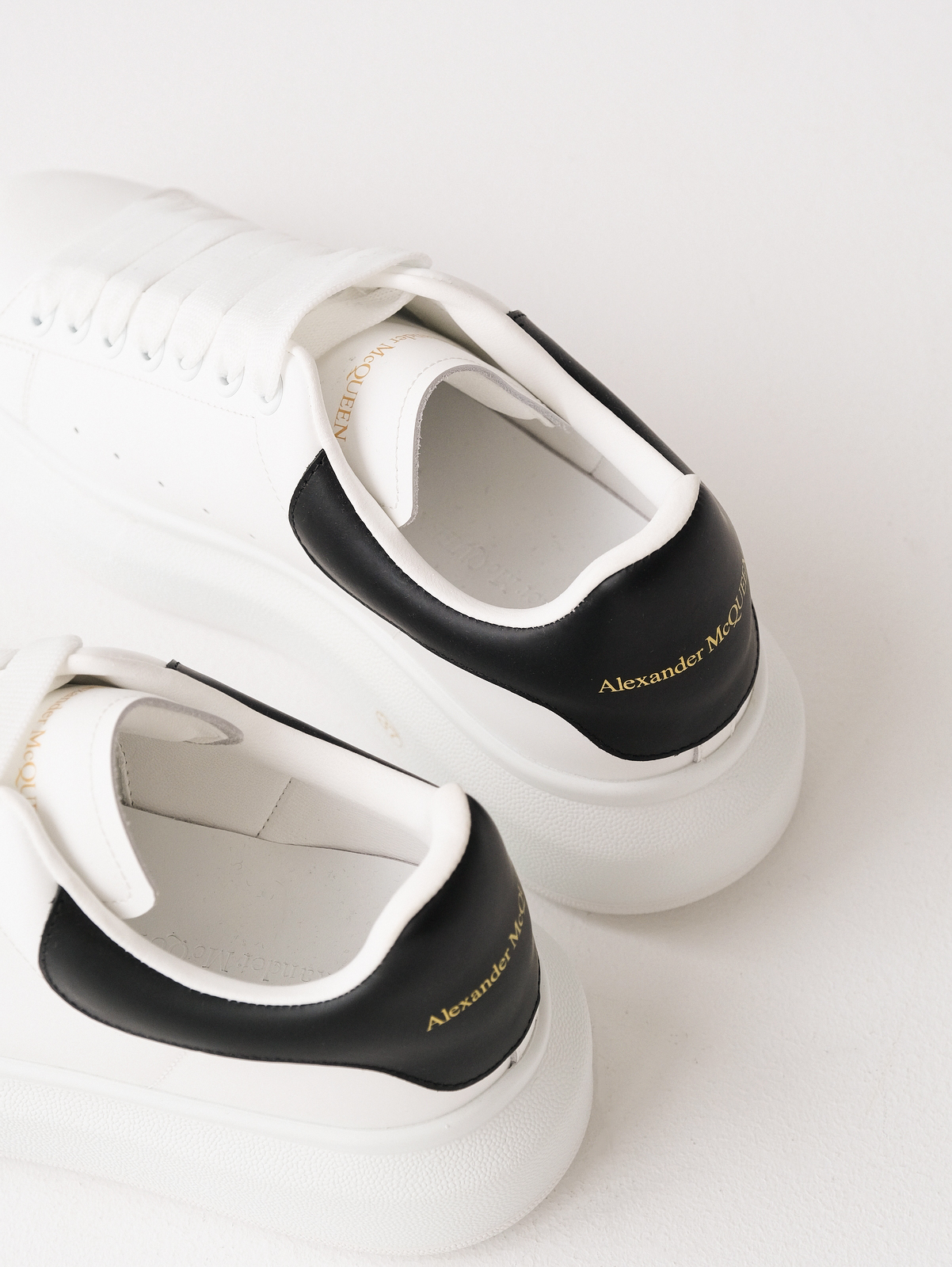 McQueen's classic little white shoes