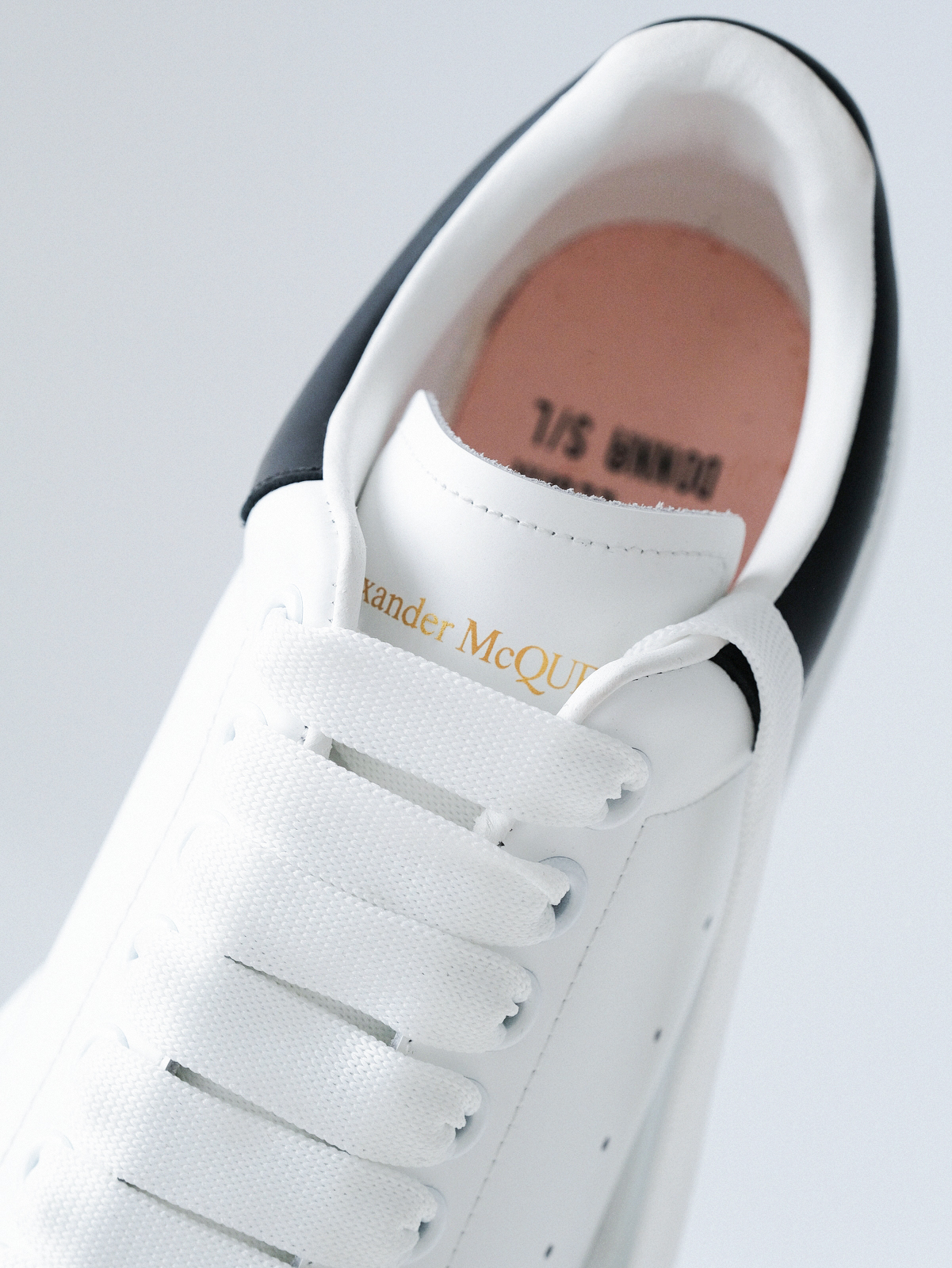 McQueen's classic little white shoes